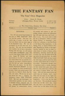      The Fantasy Fan, October 1933