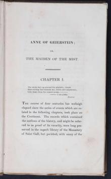      Anne of Geierstein; Or, The Maiden of the Mist. Volume 2 (of 2)
