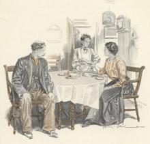      Three at Table