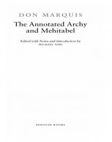      The Annotated Archy and Mehitabel